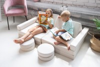 Modulare Kindersofa Spielsofa und Großbausteine-Set 2-in-1