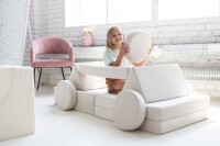 Modulare Kindersofa Spielsofa und Großbausteine-Set 2-in-1